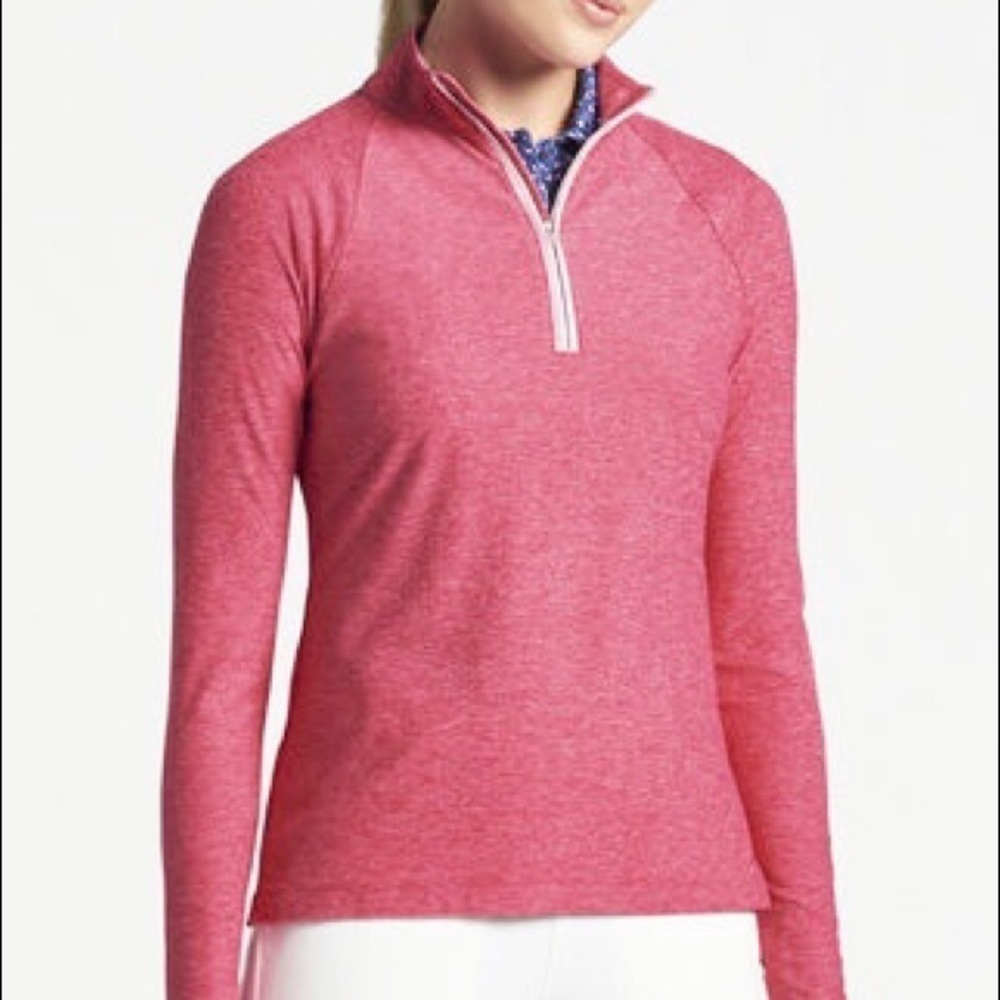 Lucy Dashing Half Zip Pullover Jacket Running Top Long Sleeve Pink Medium